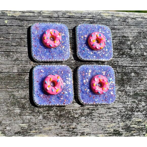 Donut druzy concho, custom conchos, Donut tack conchos western tack - Picture 2 of 2